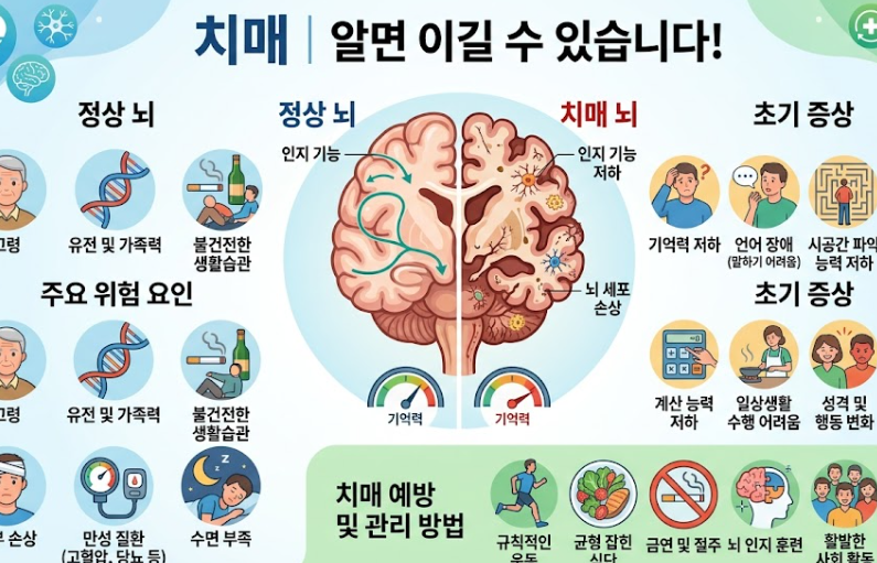 치매 예방과 뇌 건강에 효과적인 마인드 식단과 블루베리, 호두 이미지